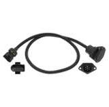 STEKKERDOOS OEM EJH 7-POLIG ISO1185 ZWART